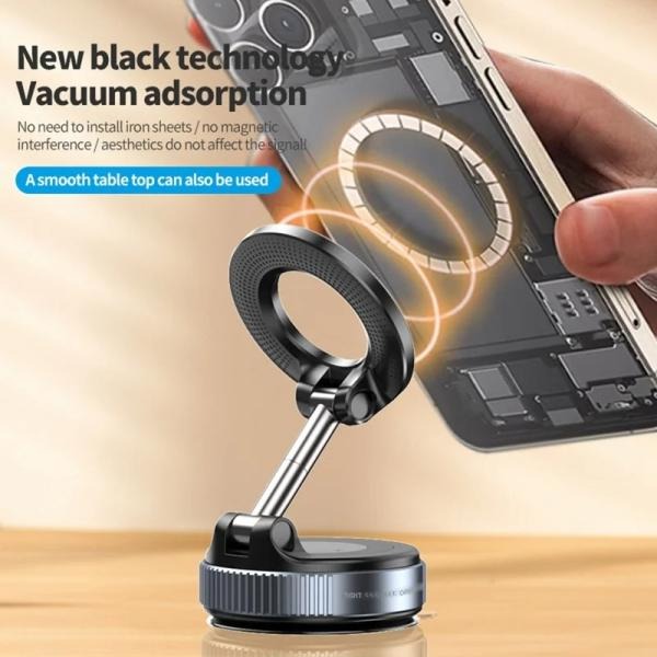 SPEEDX SX-M01 360° MAGNETIC CAR PHONE HOLDER | Universal Dashboard Magnetic Mobile Mount with 360 Swivel Ball Joint & Heavy Duty Hold