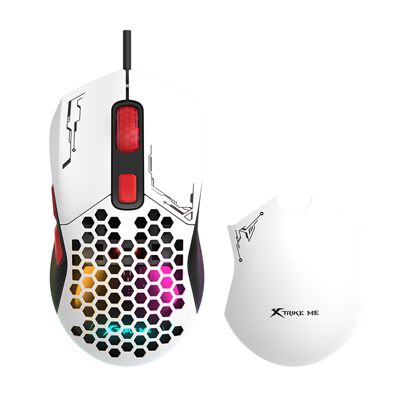 XTRIKE ME GM-316 WHITE | Xtrike Me GM-316 Ergonomic White Optical Gaming Mouse with 7 Control Buttons, 7200 DPI & Dynami