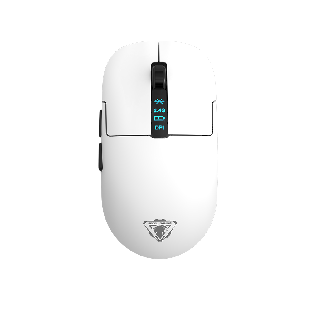 JEDEL GWH-113 GAMING MOUSE | Jedel GWH-113 6D 3-Mode Wireless/Wired RGB Gaming Mouse with Dedicated Charging Dock (White Edition)