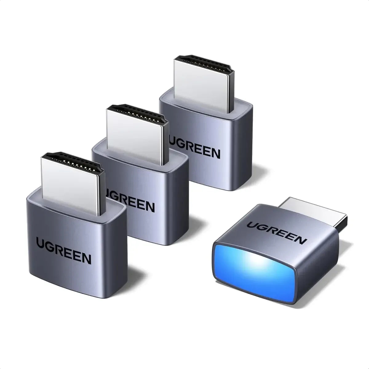 UGREEN 4 Pack HDMI Dummy Plug 4K 60Hz EDID Emulator Virtual Monitor Display Adapter for Headless Remote PC, Laptop & Ser