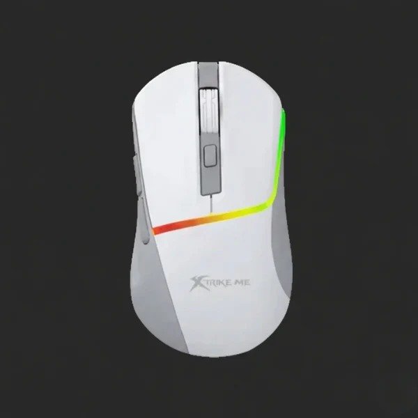 XTRIKE ME GM-322 WIRED GAMING MOUSE 7200 DPI RGB WHITE | Xtrike Me GM-322 Ergonomic White Optical Gaming Mouse with 7 Co