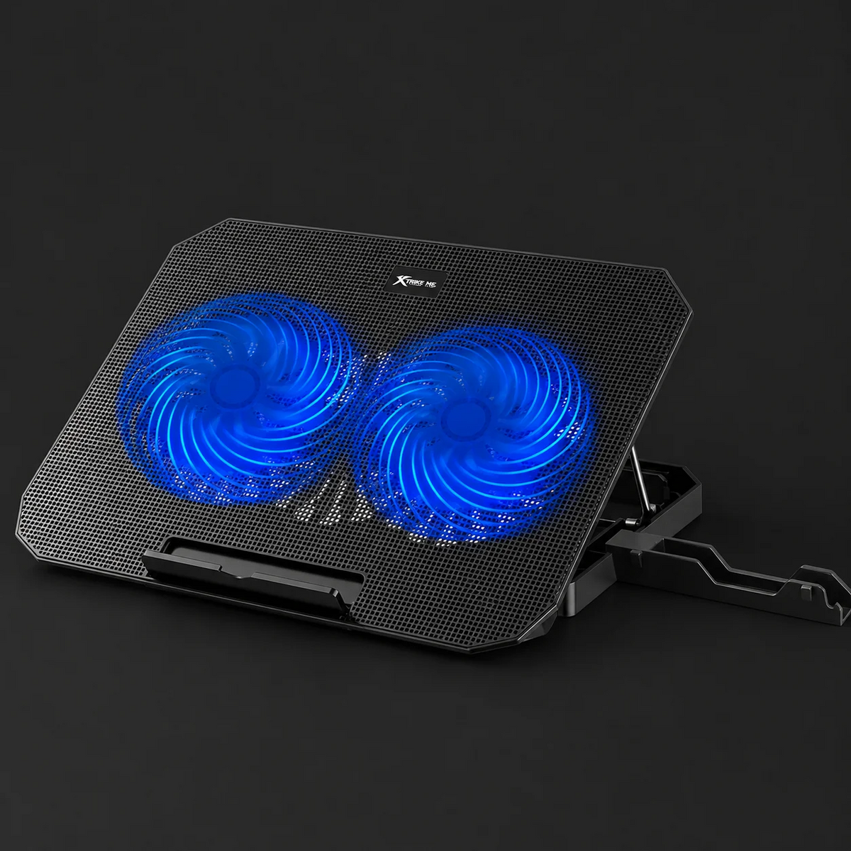 XTRIKE ME FN818 DUAL FAN LAPTOP COOLING PAD | Xtrike Me FN-818 Ergonomic Gaming Laptop Cooler Stand with Dual High-Speed