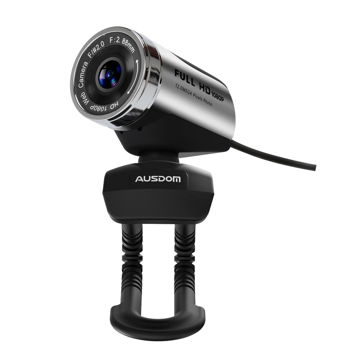AUSDOM AW615 WEBCAM 1920X1080P FULL HD 2.1MP USB 3.0 WEB CAM WITH MICROPHONE | Desktop Computer Camera with Noise Reduction Mic & Adjustable Clip
