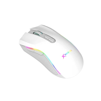 XTRIKE ME GM-314 WIRED GAMING MOUSE WHITE | Xtrike Me GM-314 Ergonomic White Optical Gaming Mouse with 6 Control Buttons, 7200 DPI & Dynamic RGB Illumination for PC & Laptop