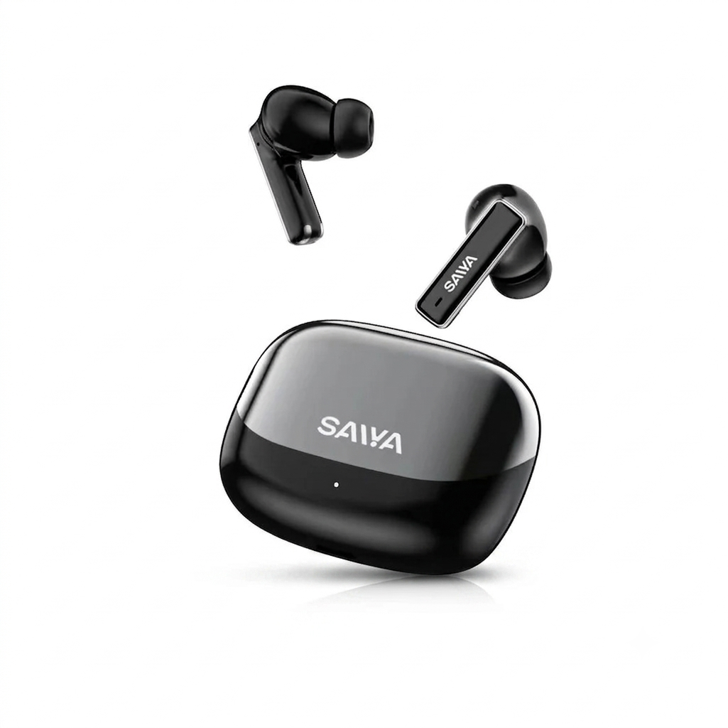 SAIYA Deep Bass Earphones YB10 | ANC + ENC Noise Reduction & One-Week Battery Backup