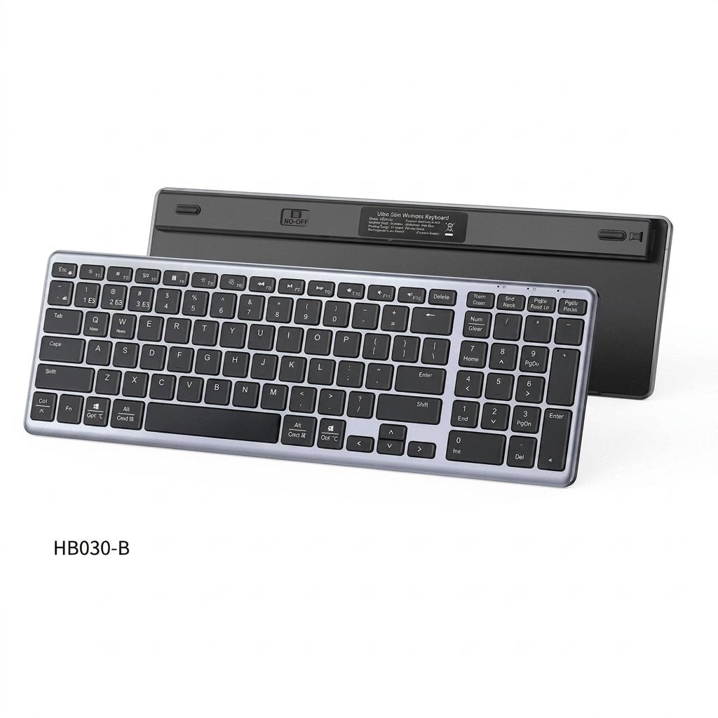 UGREEN Ultra Slim Wireless Keyboard Dual-Mode (Bluetooth & 2.4GHz) Portable Quiet Membrane Keyboard