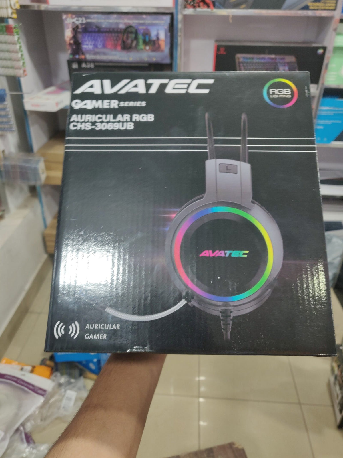 Audifono Gaming Avatec CHS-3069UB – USB 7.1 Surround Sound Gaming Headset with Flexible Mic & Dynamic RGB Lighting