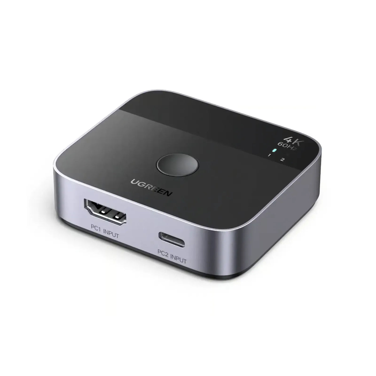 UGREEN 55452 USB-C+HDMI Switch 2 in-1 Out 4K@60Hz Aluminum Switcher for Laptops, MacBook Dual Input Hybrid Video Switch 