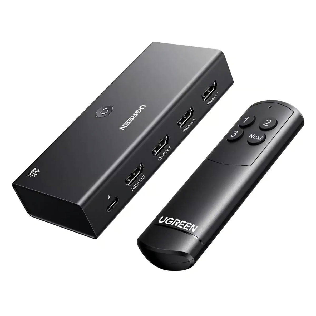 UGREEN HDMI Switch 3 in 1 Out 4K@60Hz with Remote Supports HDR10+ CEC HDCP2.2 High-Speed 18Gbps Video Switcher Box for P