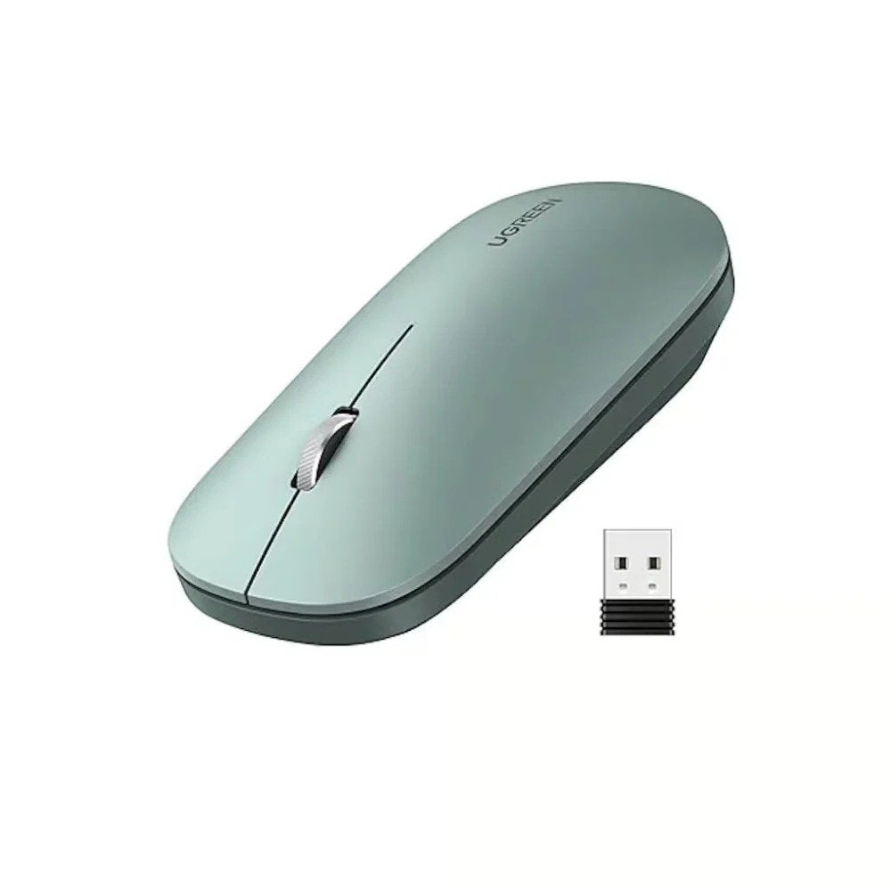 UGREEN Portable Wireless Mouse (Black | Grey | Green) 2.4GHz Compact Silent Optical Travel Mouse