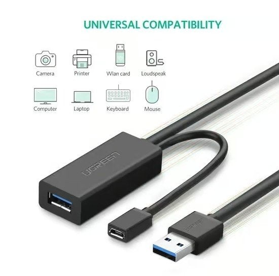 UGREEN USB 3.0 Male to Female Active Extension Cable with Signal Booster (5M / 10M)