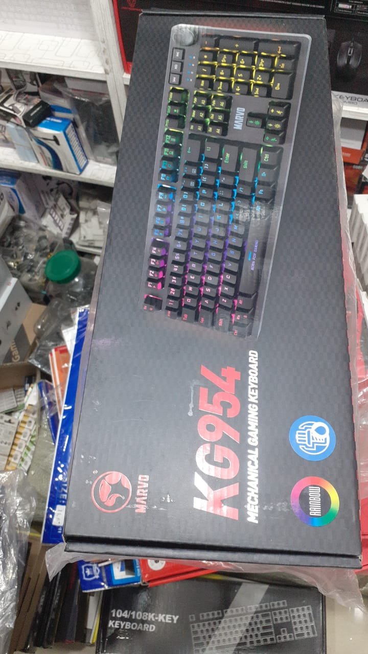 MARVO KG954 Mechanical Gaming Keyboard– Jixian Blue Switches, 108-Key Anti-Ghosting