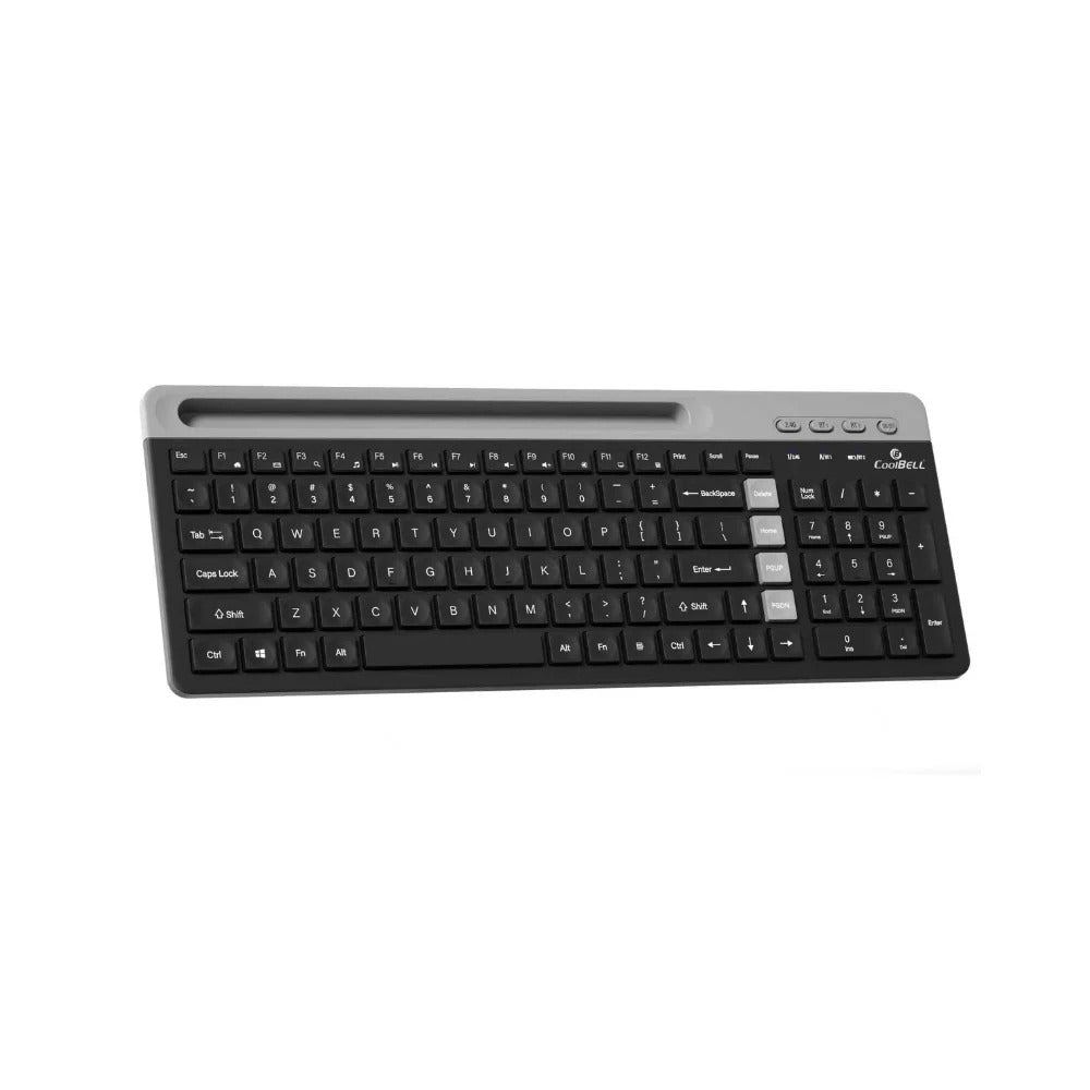 COOLBELL WBK-02 DUAL MODE | Dual-Mode Wireless Keyboard with Bluetooth + 2.4GHz USB Connectivity & Multi-Device Control