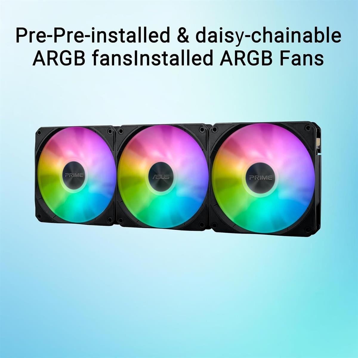 ASUS Prime LC 360 ARGB LCD All-In-One Liquid CPU Cooler with 2.1-Inch Real-Time Status LCD Screen, Pre-Installed Daisy-Chain ARGB Fans & Broad Intel/AMD Socket Compatibility