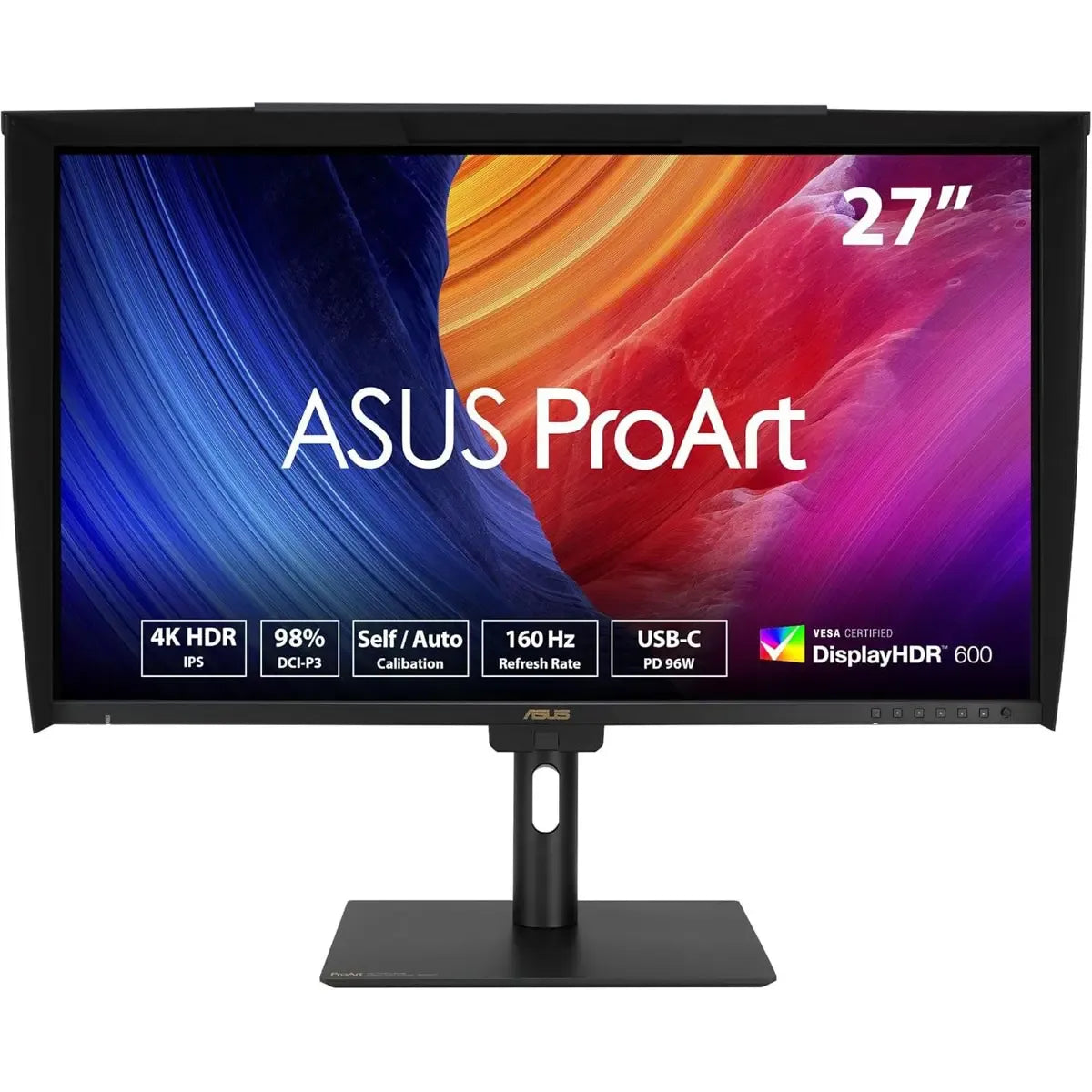 ASUS ProArt Display PA27UCGE 27" 4K UHD (3840 x 2160) Professional IPS Monitor with 160Hz Refresh Rate, 1ms GTG Response