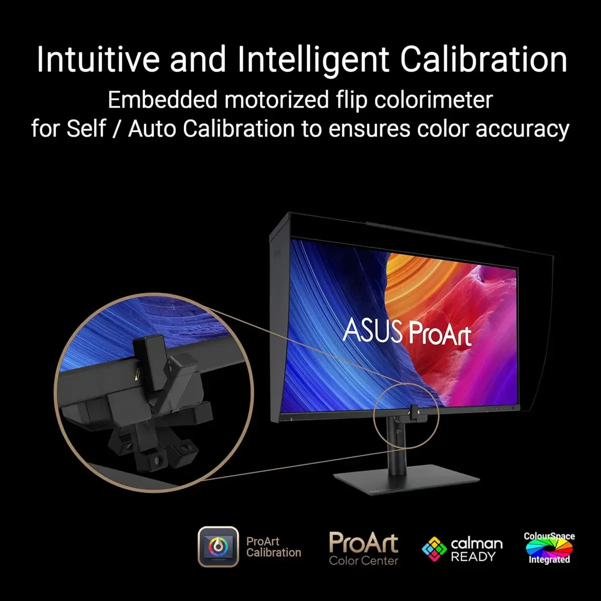 ASUS ProArt Display PA27UCGE 27" 4K UHD (3840 x 2160) Professional IPS Monitor with 160Hz Refresh Rate, 1ms GTG Response Time, Factory Calibrated △E < 1, 98% DCI-P3, VESA DisplayHDR 600, USB-C Power Delivery & Full Ergonomic Stand