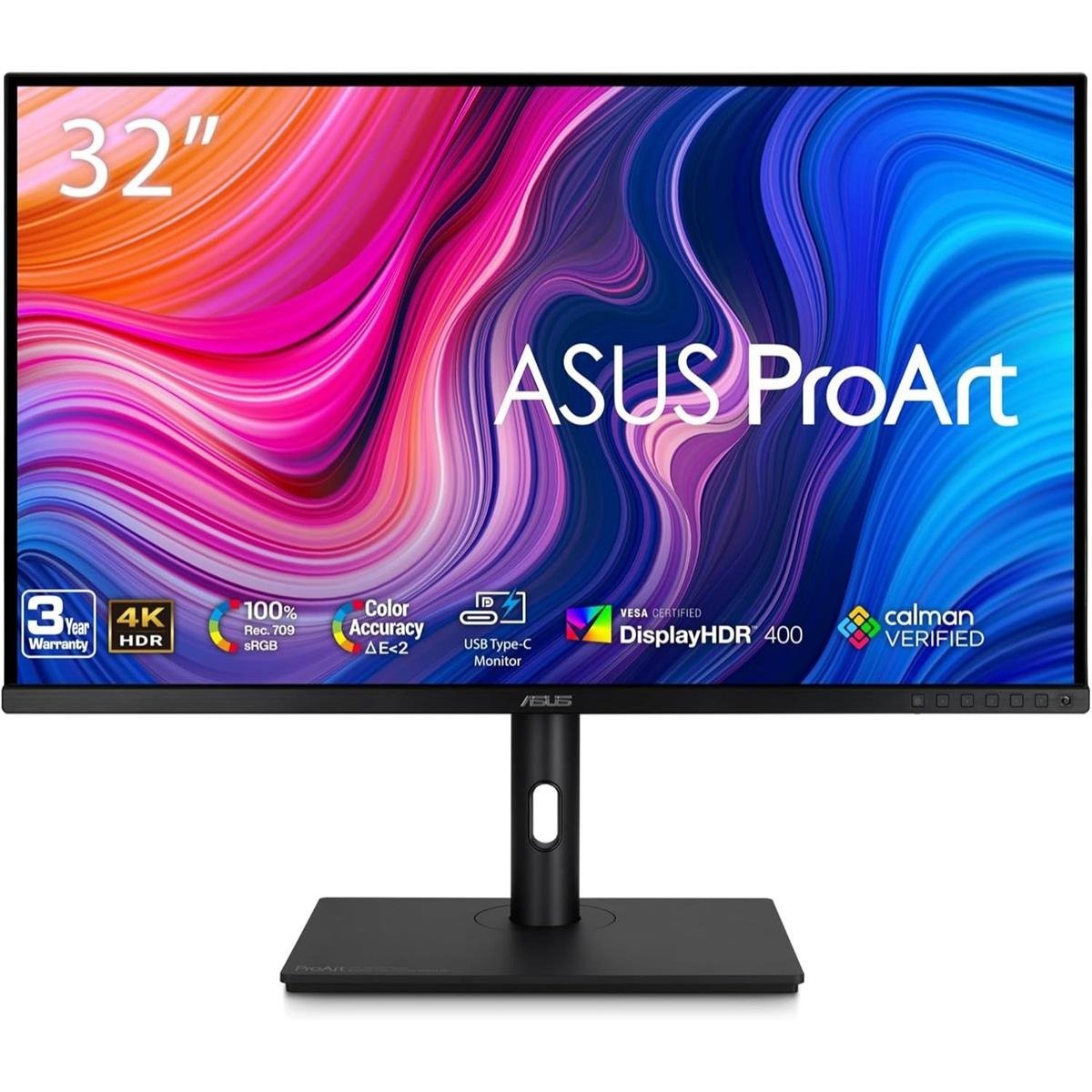 ASUS ProArt Display PA329CV 32" 4K UHD (3840 x 2160) Professional IPS Monitor with 100% sRGB / Rec. 709, Calman Verified