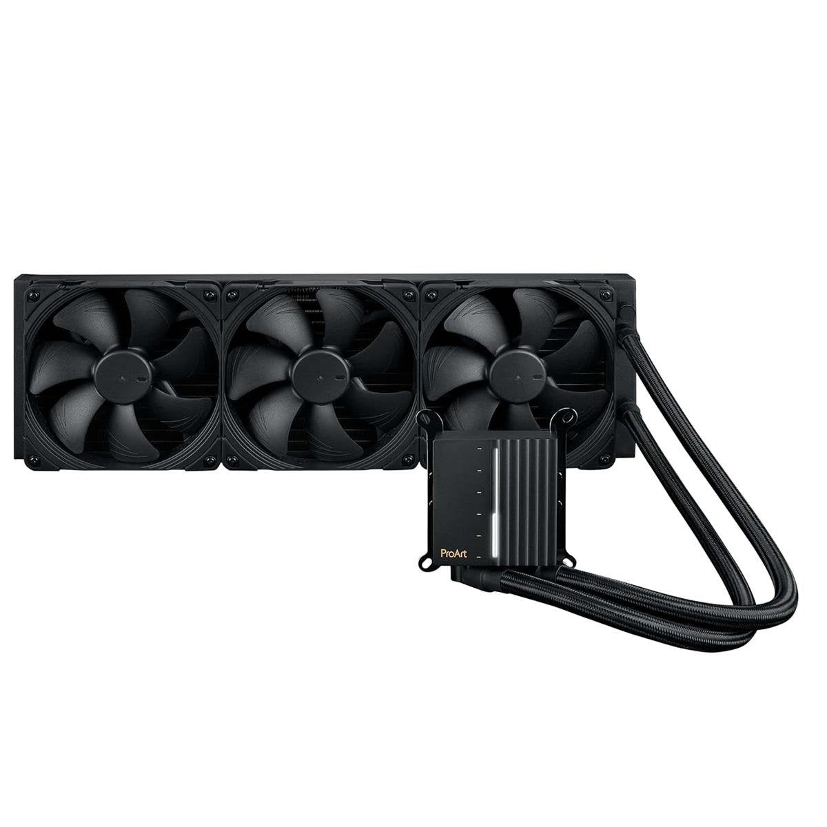 ASUS ProArt LC 420 Premium All-In-One Liquid CPU Cooler with 420mm Radiator, Noctua NF-A14 IndustrialPPC 2000 PWM Fans, Illuminated System Status Meter & Broad Intel/AMD Socket Support