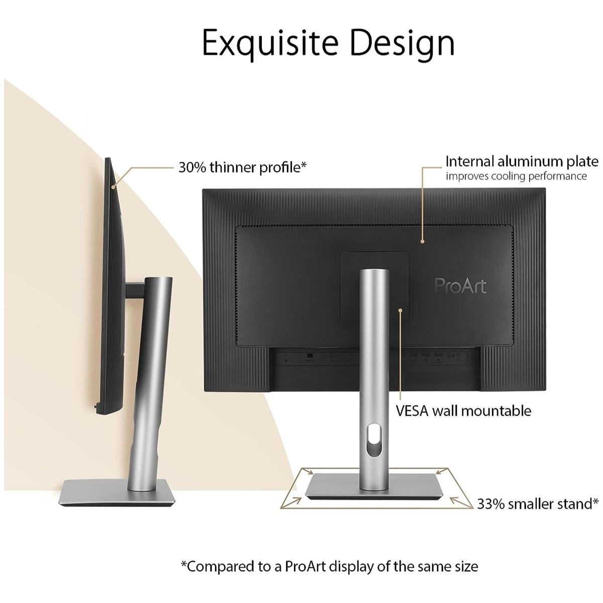 ASUS ProArt Display PA279CRV 27" 4K UHD (3840 x 2160) Professional IPS Monitor with 60Hz Refresh Rate, 5ms GTG Response Time, 96W USB-C Power Delivery, Factory Calibrated △E < 2, 99% DCI-P3, 100% sRGB, Calman Verified & Ultra-Slim Ergonomic Stand