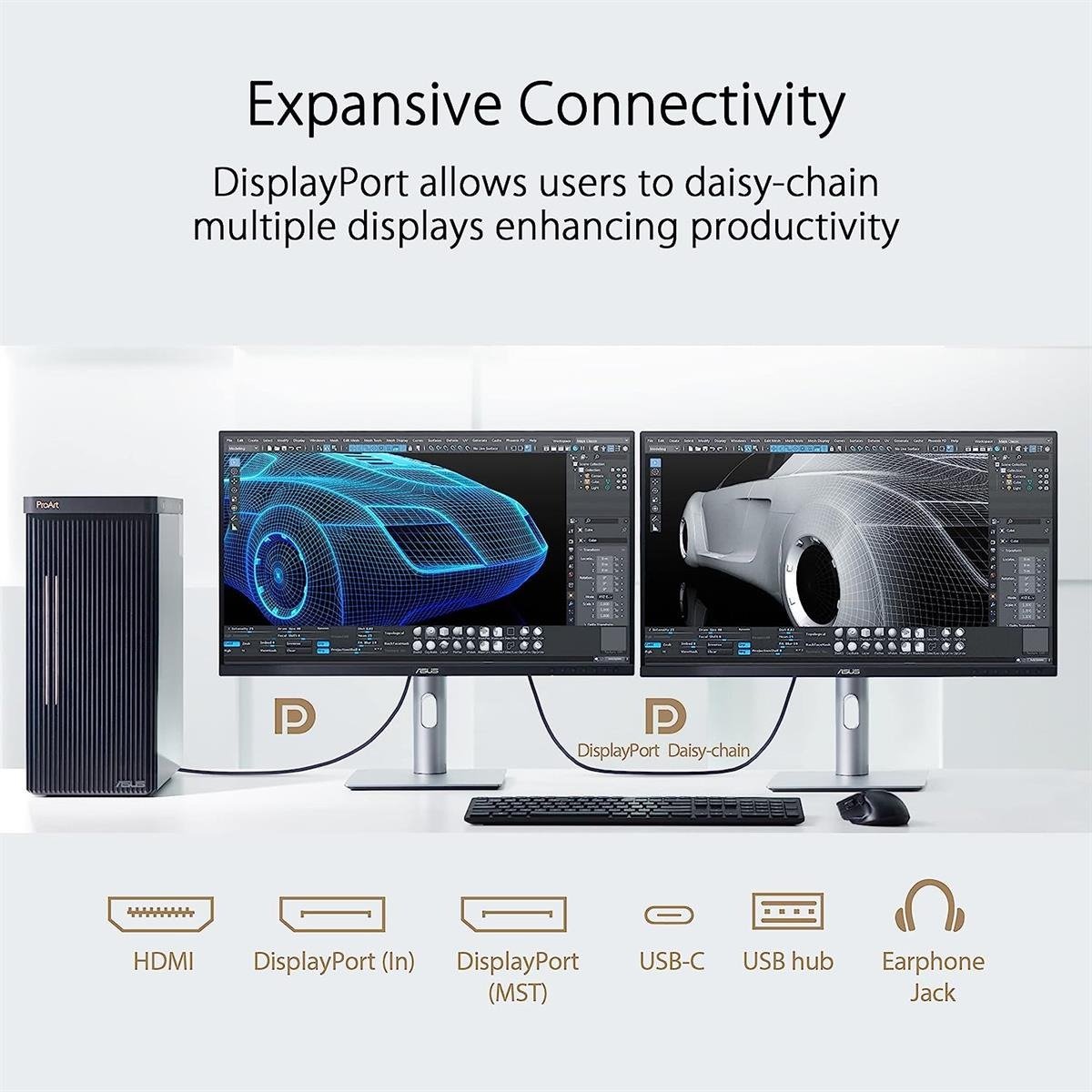 ASUS ProArt Display PA329CRV 31.5" 4K UHD (3840 x 2160) Professional IPS Monitor with 98% DCI-P3 / 100% sRGB, Calman Verified Factory Color Accuracy (ΔE < 2), 96W USB-C Power Delivery, DisplayPort Daisy-Chaining & VESA DisplayHDR 400
