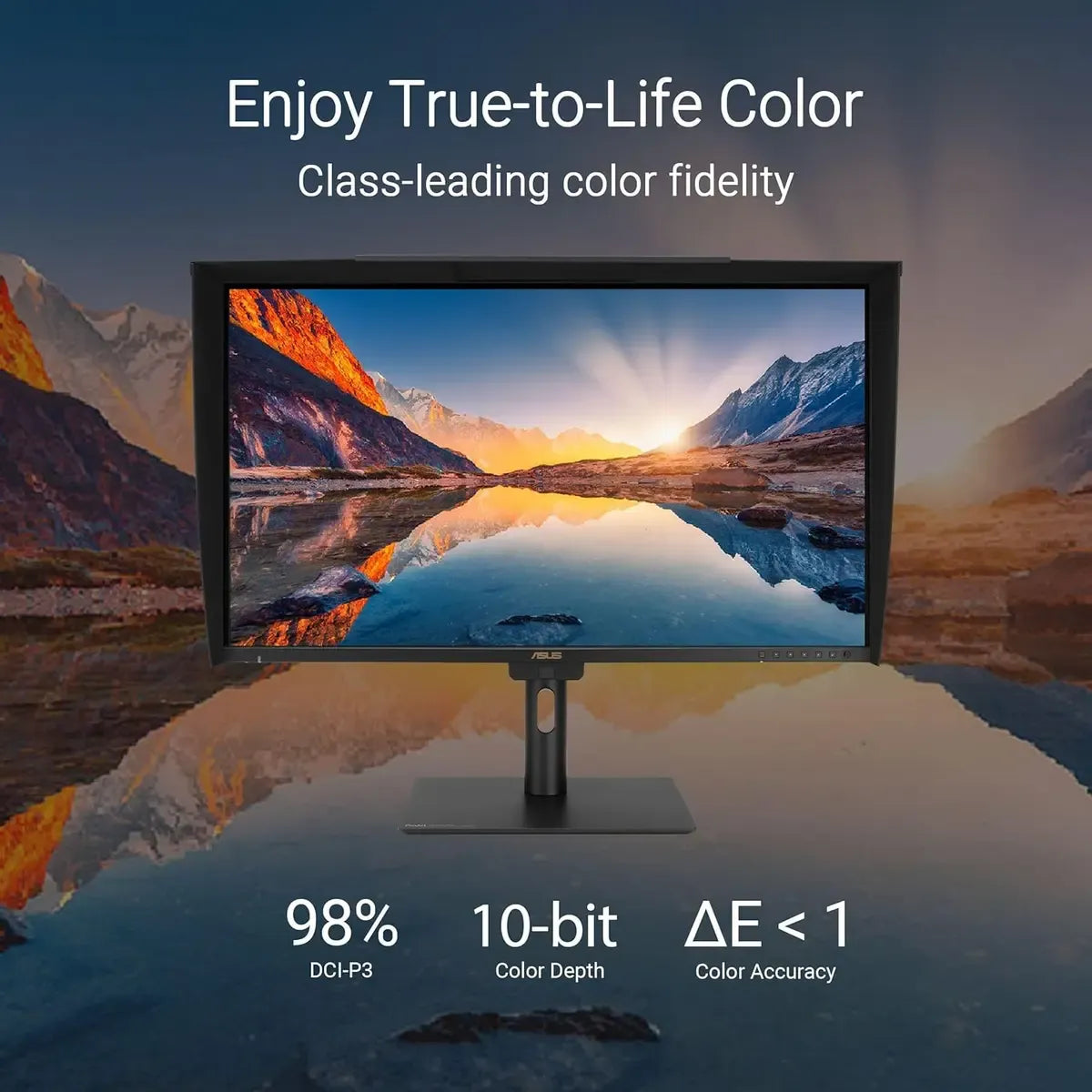 ASUS ProArt Display PA32UCE 32" 4K UHD (3840 x 2160) Professional Mini-LED IPS Monitor with 60Hz Refresh Rate, 5ms GTG Response Time, Factory Calibrated ΔE < 1, 98% DCI-P3, VESA DisplayHDR 1000, 96W USB-C Power Delivery & Full Ergonomic Stand