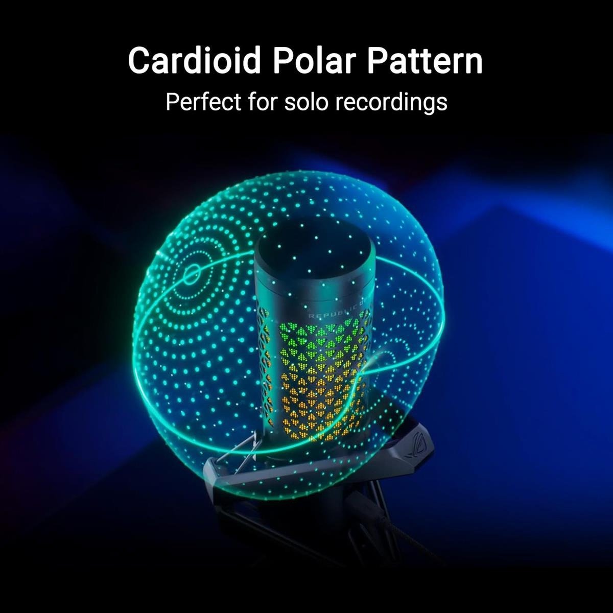 C501 ROG CARNYX MIC | ASUS ROG Carnyx Studio-Grade USB Condenser Gaming Microphone with 25mm Capsule, 192kHz/24-Bit Audio, High-Pass Filter, Metal Shock Mount & Aura Sync RGB