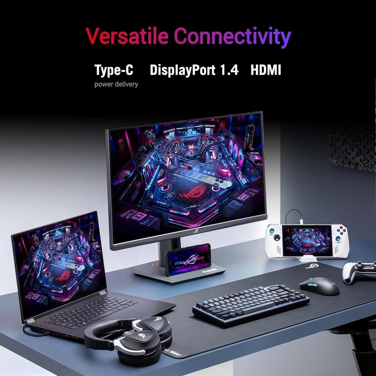 ASUS ROG Strix XG259CMS 24.5" Full HD (1920 x 1080) Fast IPS Esports Gaming Monitor with 310Hz Refresh Rate, 1ms GTG Response Time, ELMB Sync, USB Type-C & Full Ergonomic Stand