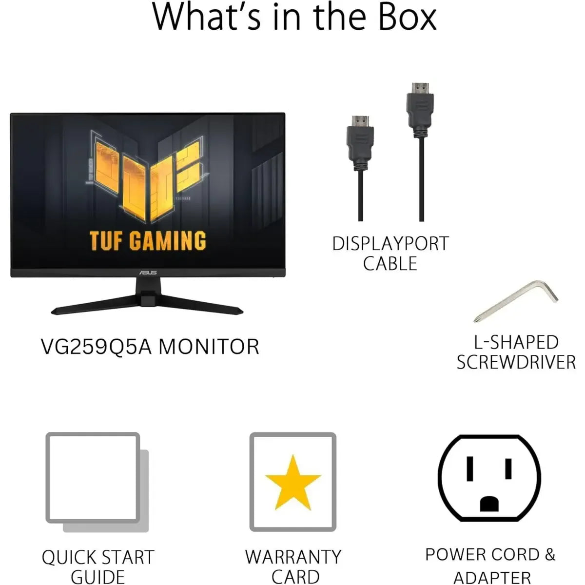 ASUS TUF Gaming VG259QM5A 24.5" Full HD (1920 x 1080) Fast IPS Gaming Monitor with 240Hz Refresh Rate, 0.3ms GTG Response Time, ELMB Sync, G-SYNC Compatible & Adaptive-Sync Support