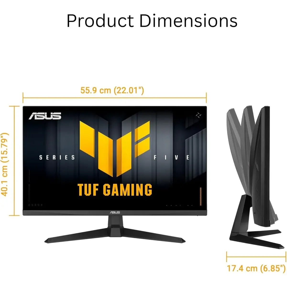 ASUS TUF Gaming VG259QM5A 24.5" Full HD (1920 x 1080) Fast IPS Gaming Monitor with 240Hz Refresh Rate, 0.3ms GTG Response Time, ELMB Sync, G-SYNC Compatible & Adaptive-Sync Support