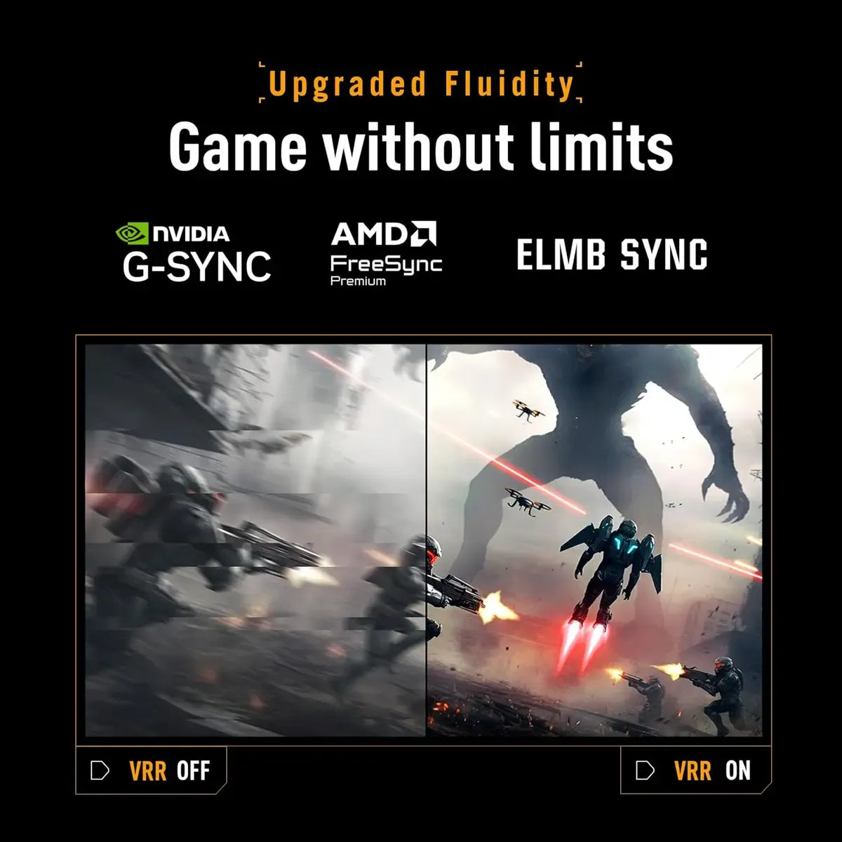 ASUS TUF Gaming VG259QMRL5A 24.5" Full HD (1920 x 1080) Fast IPS Gaming Monitor with 310Hz Refresh Rate, 1ms GTG Response Time, ELMB Sync, FreeSync Premium & Full Ergonomic Stand