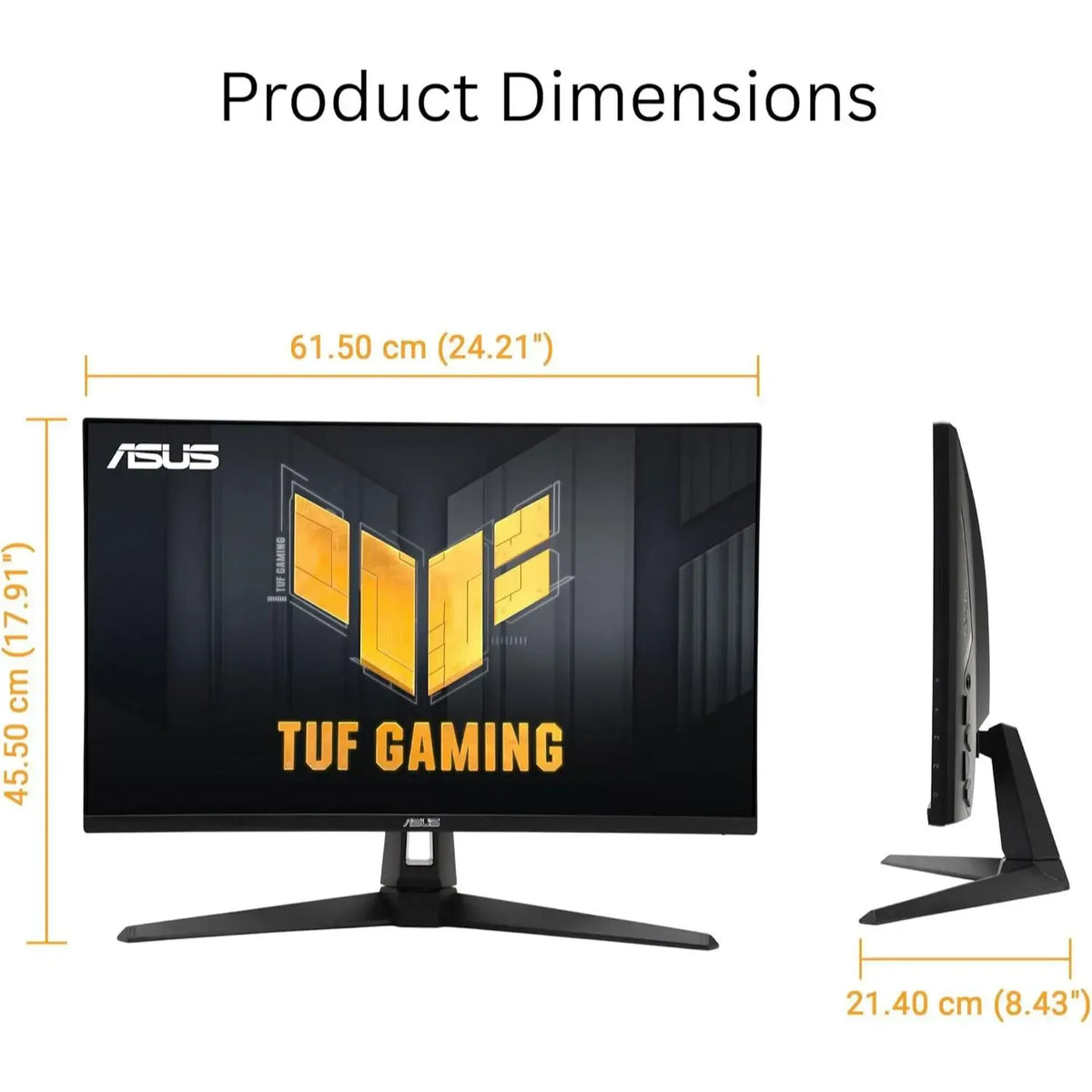 ASUS TUF Gaming VG27AQ5A 27" 2K QHD (2560 x 1440) Fast IPS Gaming Monitor with 210Hz Refresh Rate, 0.3ms GTG Response Time, ELMB Sync, FreeSync Premium & HDR10