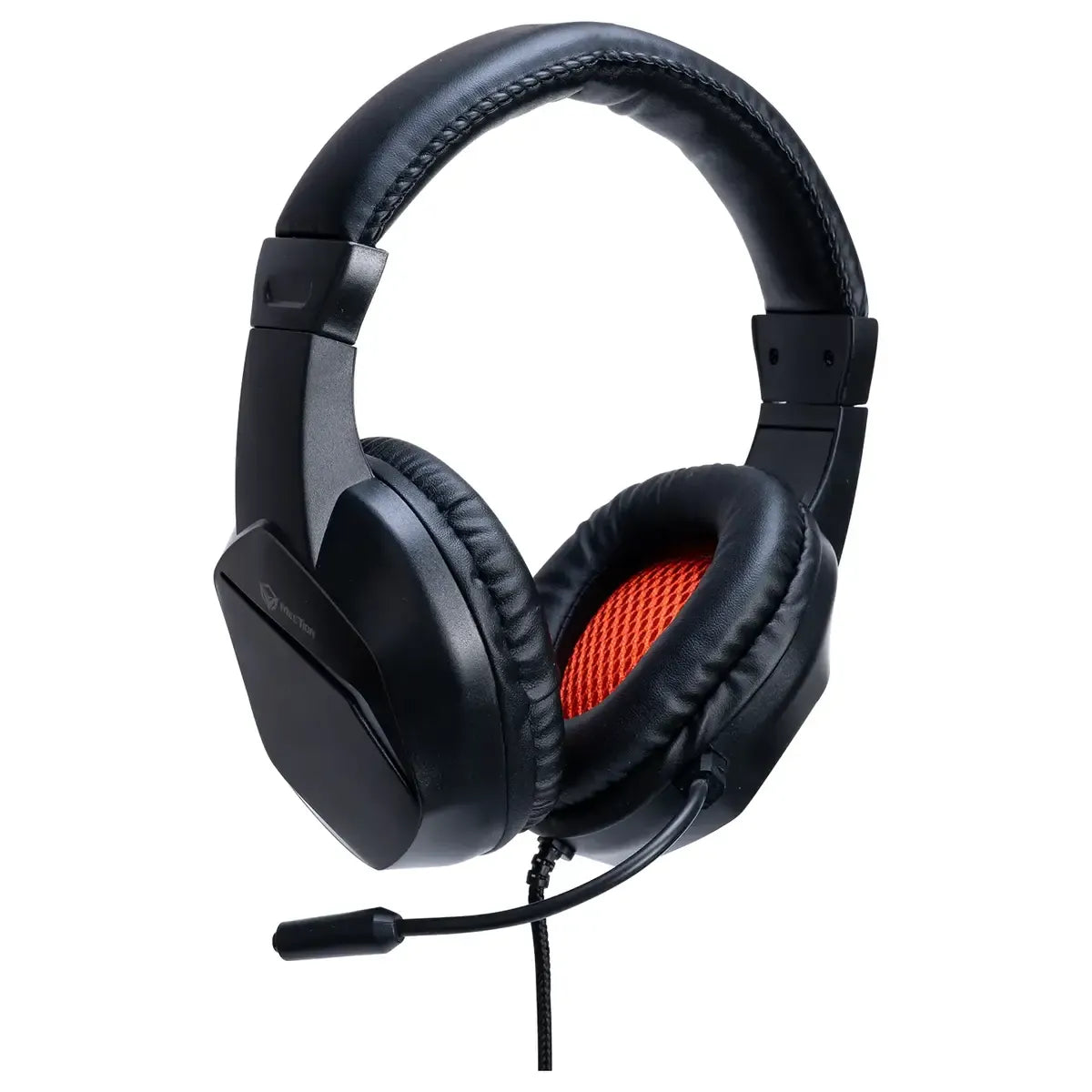 MEETION HP022 NOISE-CANCELLING RGB WIRED GAMING HEADSET | Meetion HP022 Stereo Gaming Headphones with 40mm Drivers, Noise-Cancelling Flexible Microphone, Dual 3.5mm Audio Jacks, USB Power Connector & 1.8m Braided Cable for PC, Laptop & Consoles