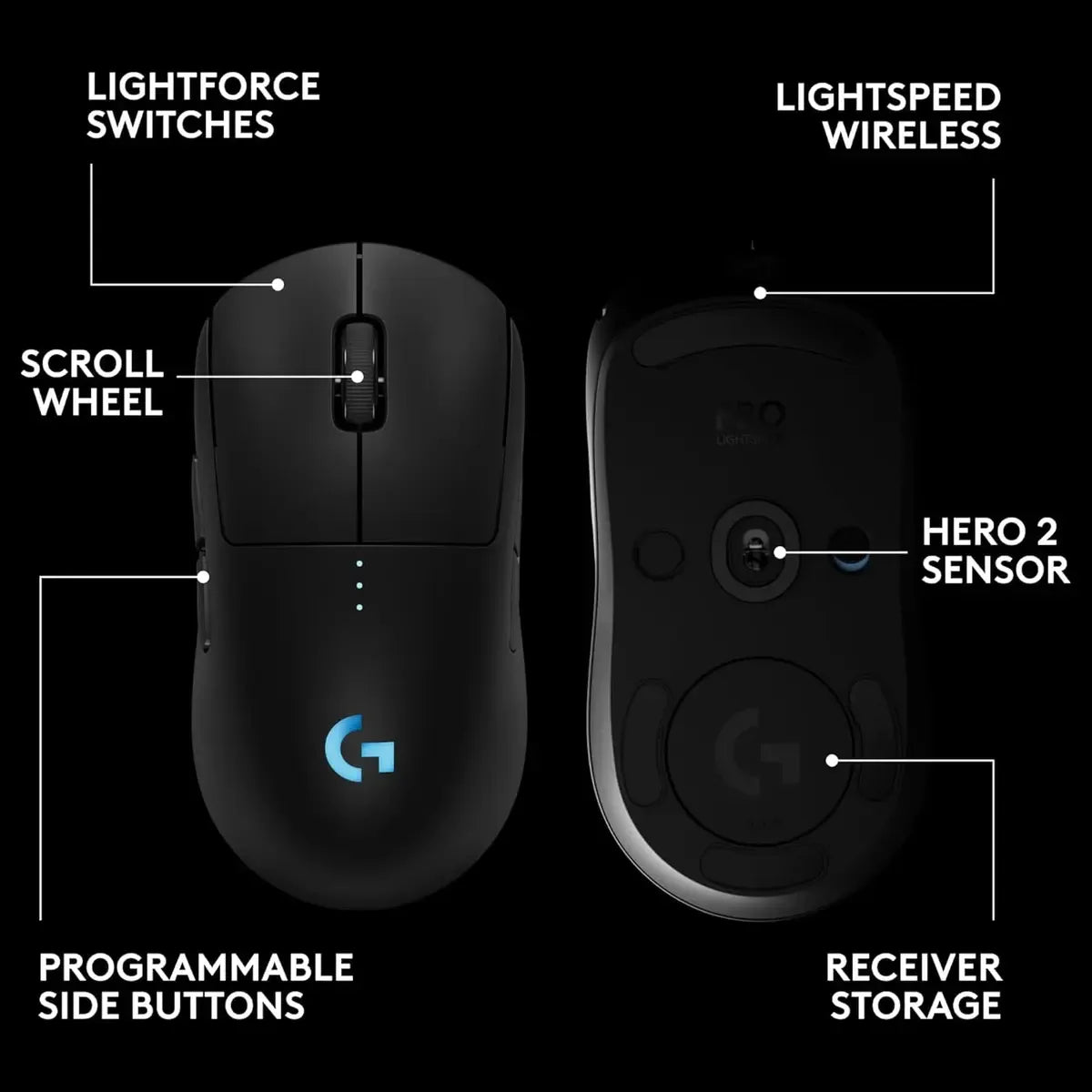 Logitech G PRO 2 LIGHTSPEED Wireless Gaming Mouse