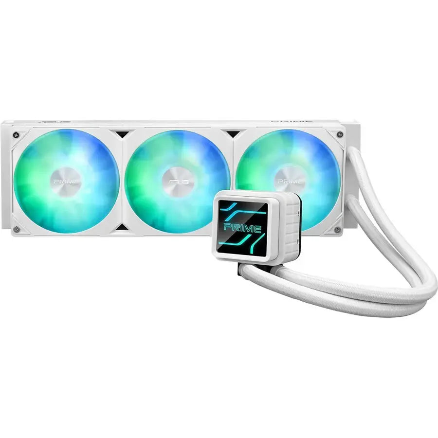 ASUS Prime LC 360 ARGB All-In-One Liquid CPU Cooler (Black / White Edition) with Real-Time CPU Power Monitor Lens, Pre-Installed Daisy-Chain ARGB Fans & Broad Intel/AMD Socket Compatibility