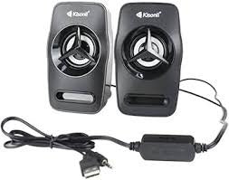 KISONLI SPEAKER LAMP L-3030 SPEAKERS USB 2.0 | Kisonli L-3030 Compact Multimedia Desktop Speakers with Integrated RGB Atmosphere Lamp Lighting, 3.5mm Audio Input & USB 2.0 Power for PC, Laptop, TV & Mobile