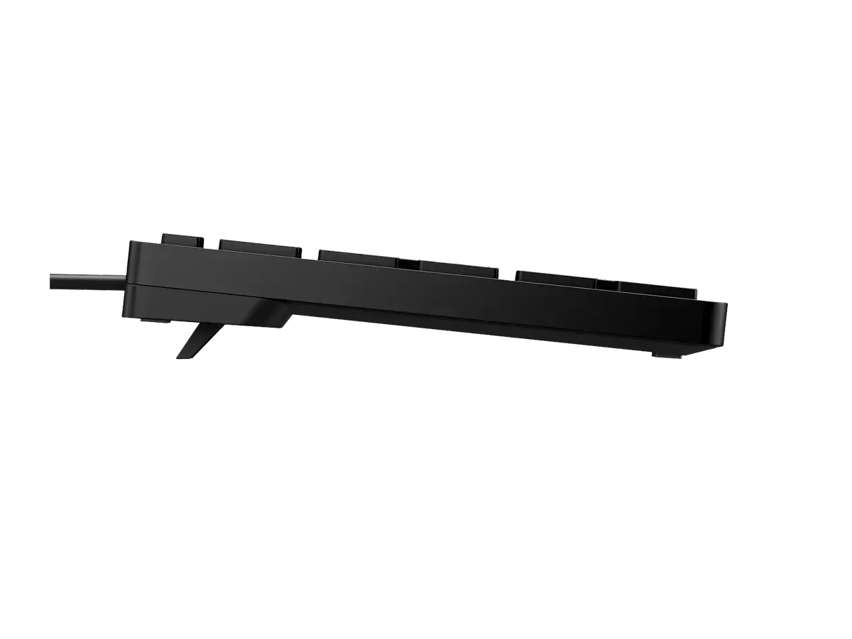 HP WIRED DESKTOP 320K USB KEYBOARD FULL SIZE QUIET KEYS BLACK | Ergonomic Office Desktop Keyboard with Low Profile Quiet Keys & Plug and Play USB