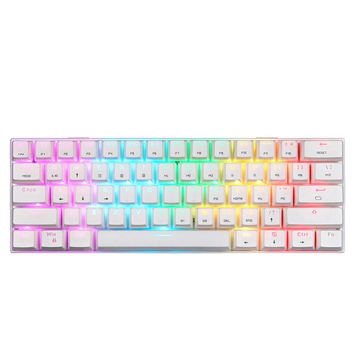 Motospeed SK62 RGB Mechanical Gaming Keyboard – 60% Compact 61-Key Layout | Black