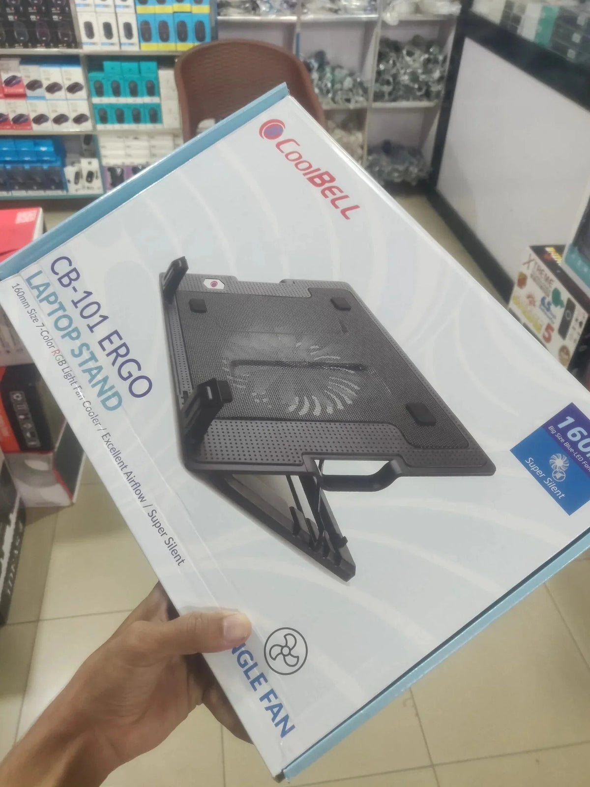 CoolBell CB-101 Cooling Pad laptop with Large High-Speed Silent Fan & Metal Mesh