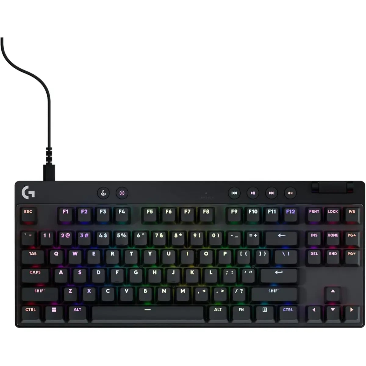 Logitech G Pro X TKL Rapid Tenkeyless Wired Gaming Keyboard - Black