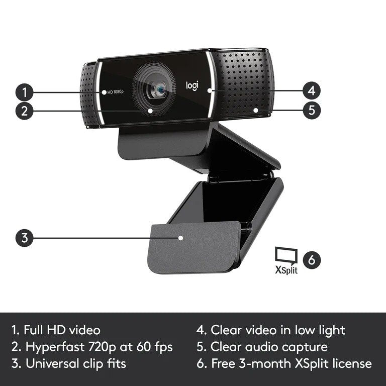 Logitech C922 Pro Stream HD Webcam