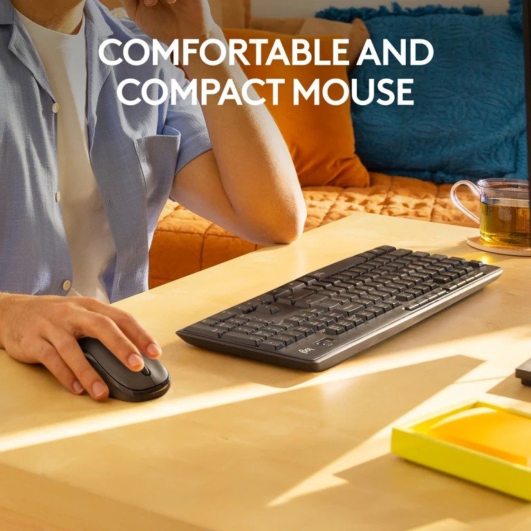 Logitech MK295 Silent Wireless Keyboard & Mouse Combo