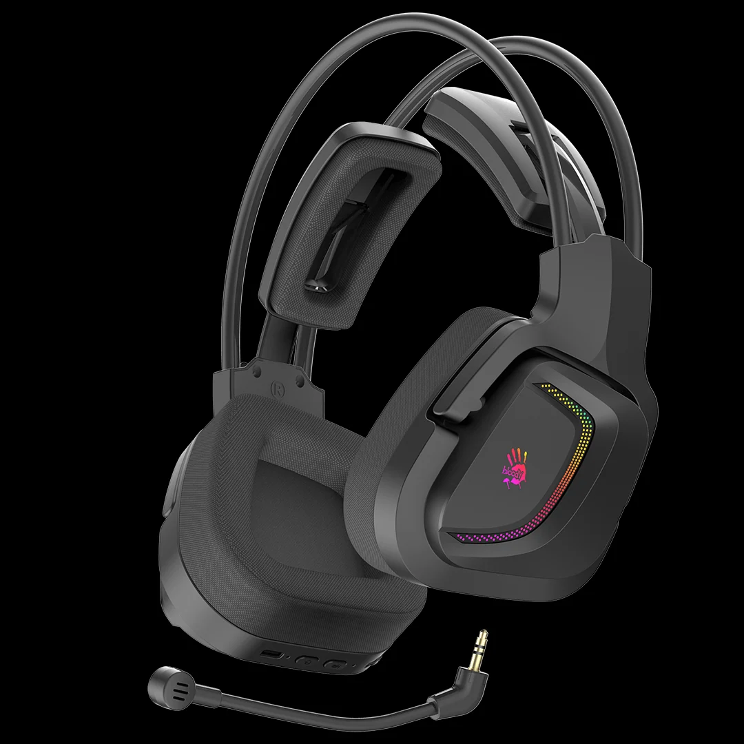 BLOODY MR575 GAMING HEADSET BLACK | Bluetooth + 2.4GHz + Wired Multi-Mode Connection RGB Gaming Headphone