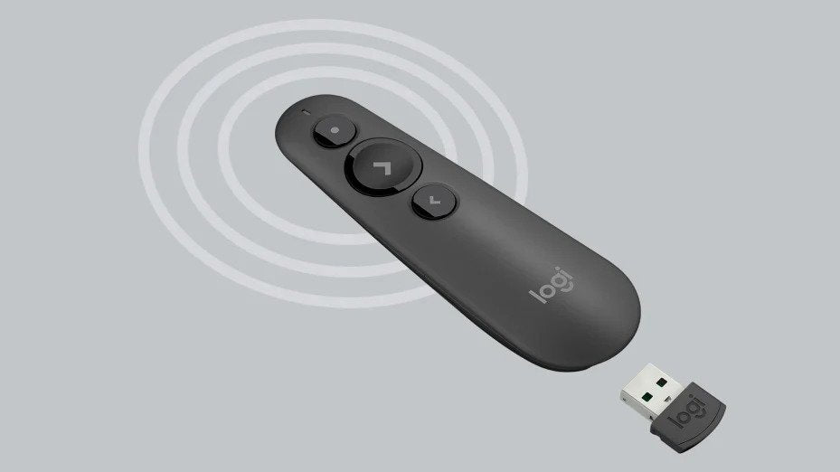 Logitech R500s Laser Pointer Presentation Remote - Graphite