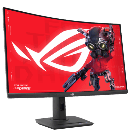 ASUS ROG Strix XG32WCMS 31.5" 2K QHD (2560 x 1440) 1500R Curved Gaming Monitor with 280Hz (Overclocked) Refresh Rate, 1ms GTG Response Time, Extreme Low Motion Blur Sync (ELMB Sync), FreeSync Premium, HDR10, USB-C Power Delivery & Tripod Socket