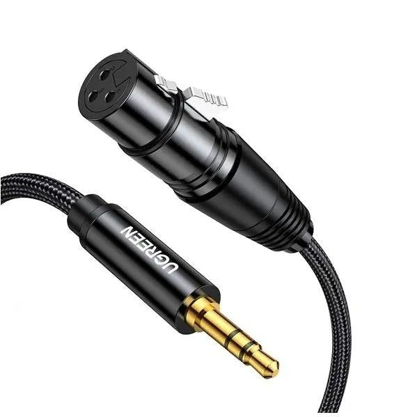 Ugreen 3.5mm 3-Pole TRS Male to XLR Female Professional Audio Cable (2M)