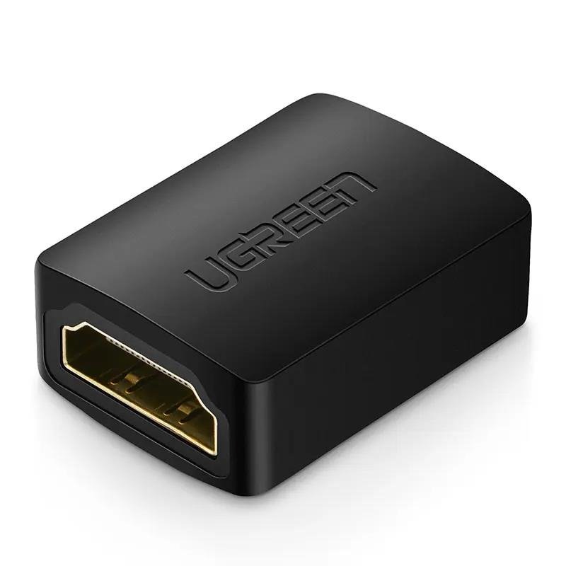 UGREEN HDMI Female to Female Adapter (Black) 4K@60Hz High-Speed HDMI Extension Coupler Joiner for TV, Monitor, Projector