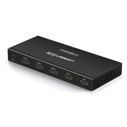 UGREEN HDMI Splitter 1 In 4 Out EU Power Adapter 4K@60Hz Powered Video Distribution Box for TV, Monitor, Projector & Com