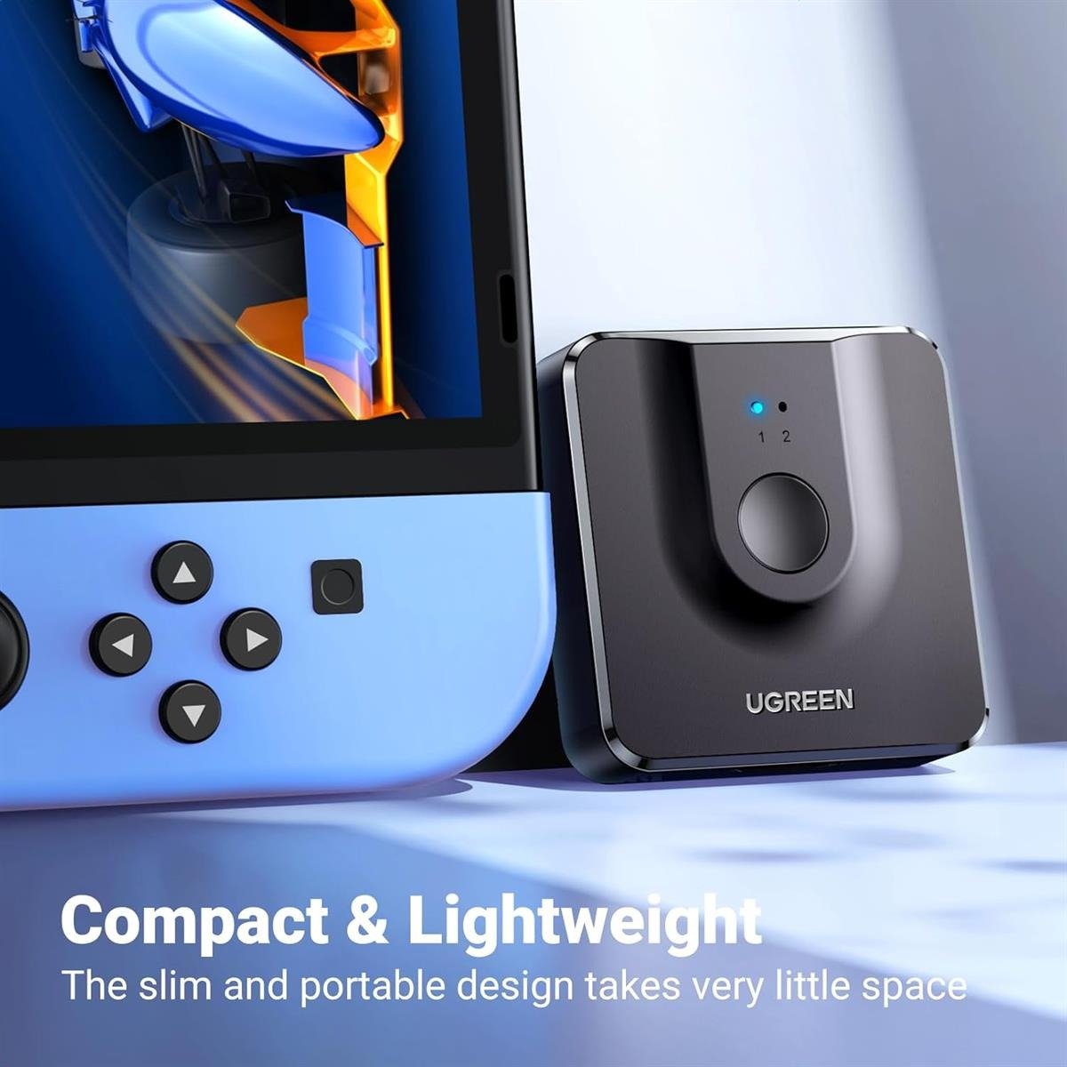 UGREEN 2 In 1 Out HDMI Switcher 4K@60Hz Bi-Directional HDMI Switch & Splitter Box for TV, Monitor, PS5, Xbox & PC