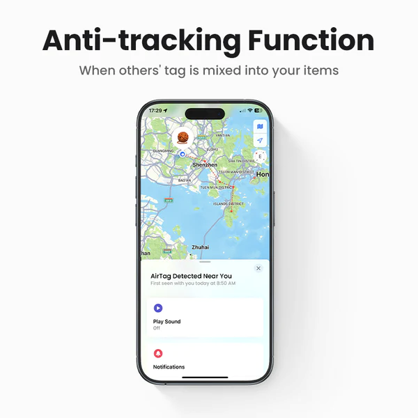 UGREEN Smart Bluetooth Finder Apple Find My Certified Anti-Lost Item Tracker Tag for Keys, Wallets & Luggage
