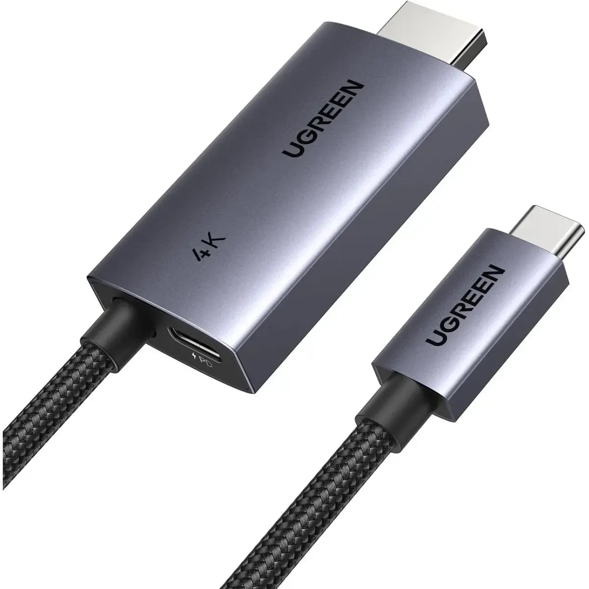 UGREEN 55330 USB-C to HDMI 2.0 Male Unidirectional 4K 60Hz High-Speed Video Adapter Cable (2M - Black)